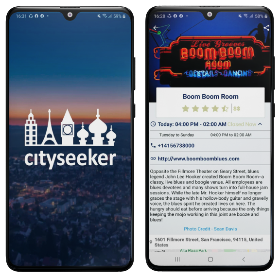 Cityseeker Events Movies Travel Location based Content Provider 